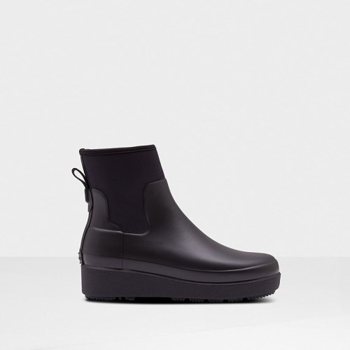 Hunter Refined Slim Fit Neoprene Chelsea Creeper Boots (J074Q) Ireland